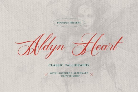 Aldyn Heart: A Luxury Calligraphy Font for Thoughtful Branding