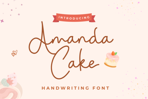 Amanda Cake: A Handwritten Font for Editorial Mood