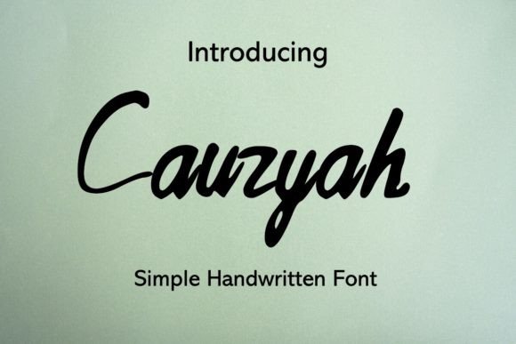 Cauzyah: The Editorial Font That Feels Like a Personal Touch