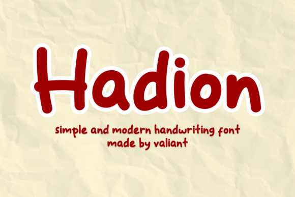 Hadion Font: A Modern Handwritten Touch for Web Design