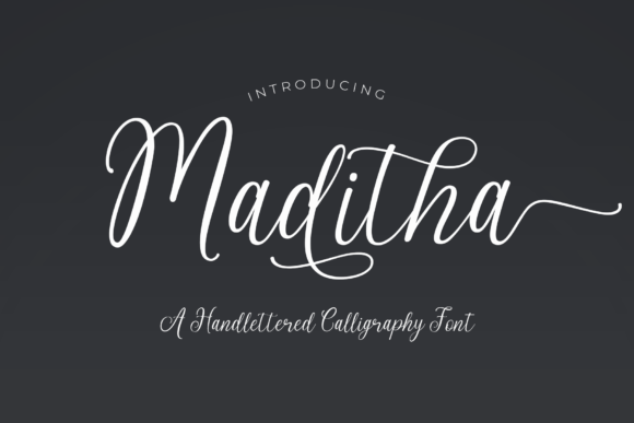 Maditha: A Modern Calligraphy Font to Build Your Business Brand