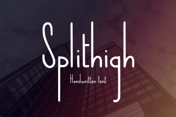 Splithigh: A Monoline Script Font for Editorial Mood