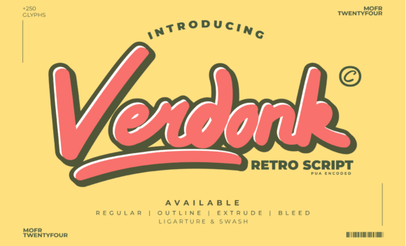 The Verdonk Typeface: A Bold Script for Modern Marketing