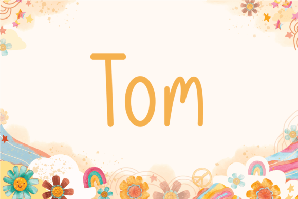 Tom: A Friendly Handwritten Font for Brand Character