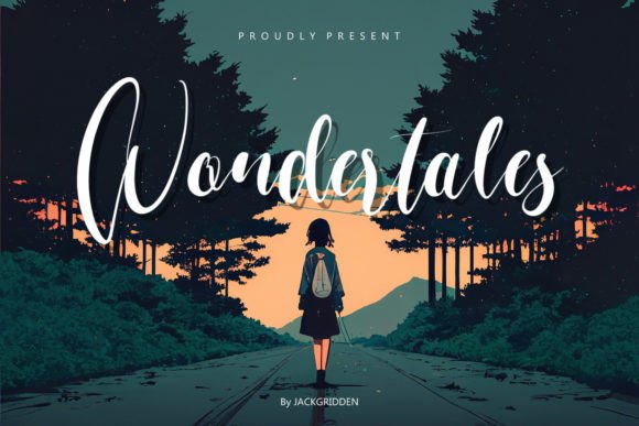Wondertales: A Script Font for Magical Product Designs